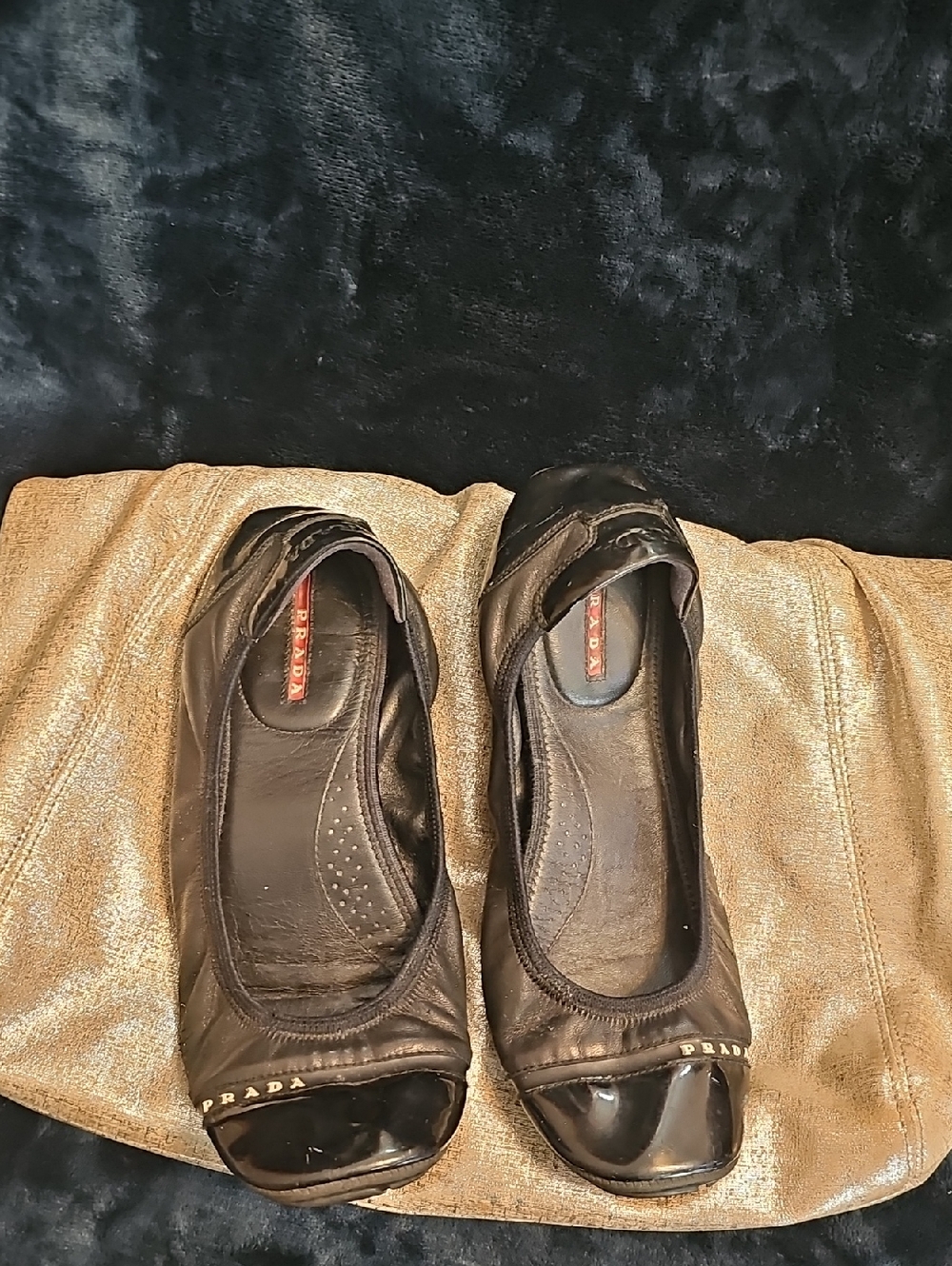 Prada Ballet Ladies cushy Flats Size 40 = 9.5 - Picture 2 of 8
